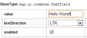 SAPUI5 Diagnostics Changing Control Properties